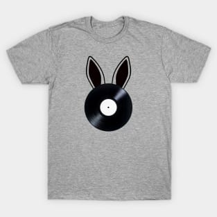 SpinSpinBunny - Bunny Ears Vinyl Record Main Logo T-Shirt